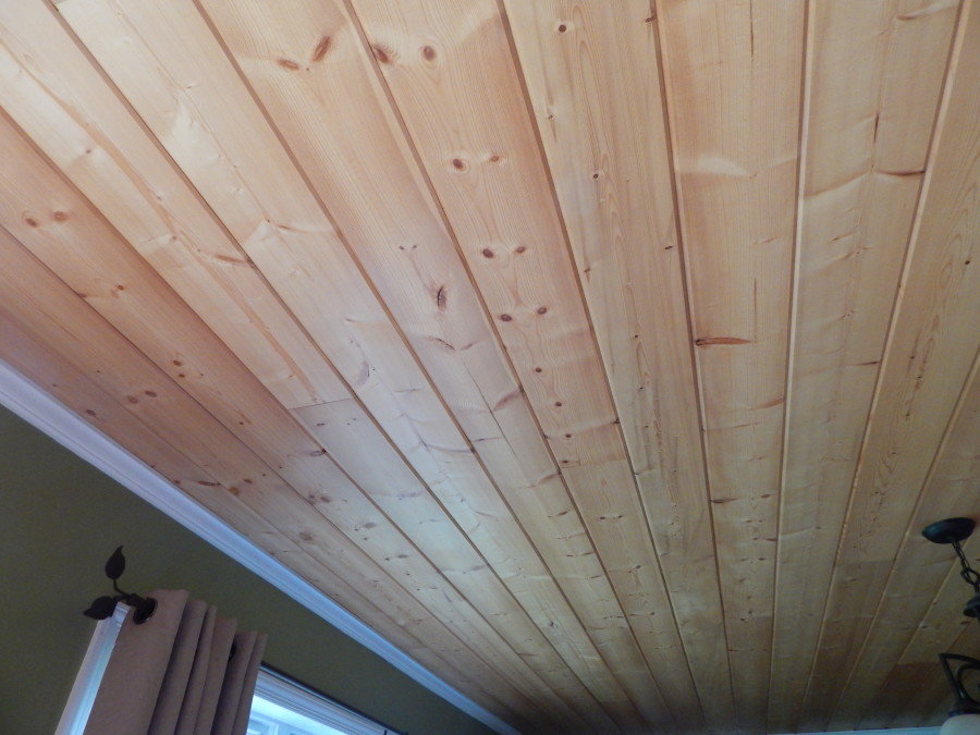 Spruce Tongue and Groove Ceiling