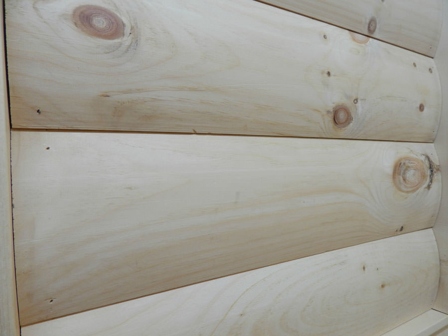 Log Siding eastern white pine d log 2x8