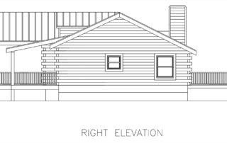 Blue Ridge Log Cabin Floor Plan One Level