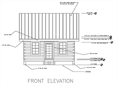 log cabin two level floor plan haven