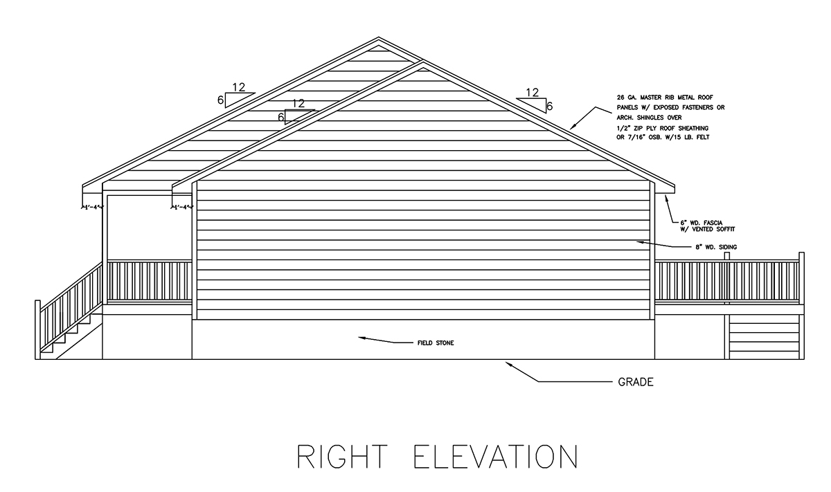 Sycamore Log Cabin Floor Plan One Level