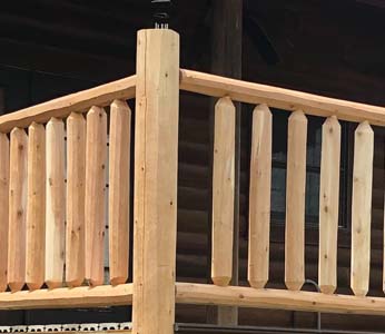4-inch-log-railing